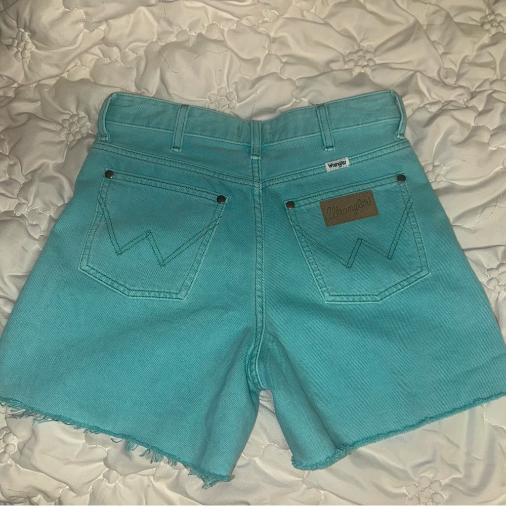 Wrangler Women's Aqua Jean Shorts